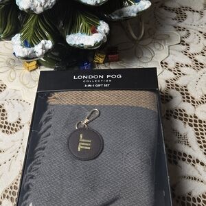 London Fog Gray and Tan And Brown Gift 2pc  Set